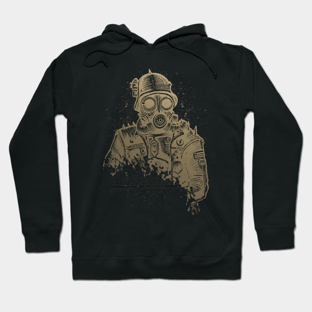 Retro Futurism Steampunk Adventure Soldier 2 Hoodie by EDDArt